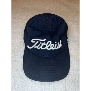 Titleist Golf Hat Cap Strap Back Pro V1 Mens FJ Script Embroidery Blue
